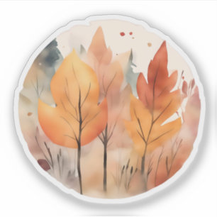 Sticker Whispers d'automne : Symphonie des couleurs d'auto