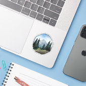 Sticker Whispers of the Pines (Ordinateur portable avec iPhone)