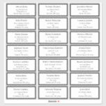 Sticker White and Black Greenery Mariage Adresse d'hôte<br><div class="desc">Ce design Mariage d'adresse de White and Black Greenery offre une combinaison classique de typographie minimaliste simple, d'un étage de couleur blanche et noire neutre et d'une végétation d'art de ligne chic. Les ornements en silhouette de feuille moody sont astucieusement arrangés pour créer une belle forme fluide qui démarre les...</div>