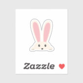 Sticker White Bunny (Feuille)