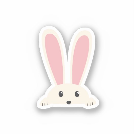 Sticker White Bunny (Recto)