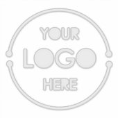 Sticker White Business Logo Entreprise Moderne Minimal (Devant)