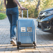 Sticker White Business Logo Entreprise Simple QR Code Text (Valise Insitu)