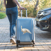 Sticker White paon pose (Valise Insitu)