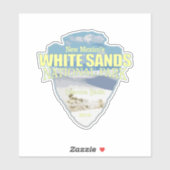 Sticker White Sands NP (flèche) (Feuille)