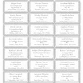 Sticker White Simple Minimalist Baby shower Adresse du cli (Devant)