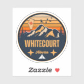 Sticker Whitecourt, Alberta (Feuille)