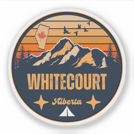 Sticker Whitecourt, Alberta (Devant)