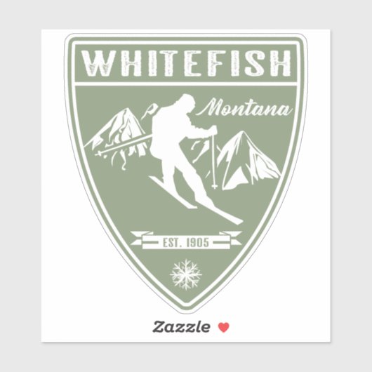 Sticker Whitefish (Feuille)