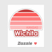 Sticker Wichita Kansas (Feuille)