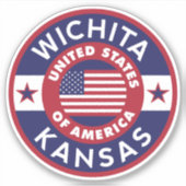 Sticker WICHITA, Kansas (Devant)