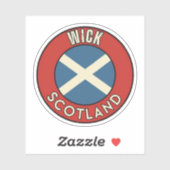Sticker Wick, Écosse (Feuille)
