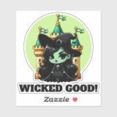 Sticker Wicked Good Little Green Witch Invitation (Feuille)