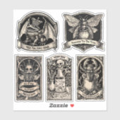 Sticker Wicked Sorcière Pantry Wizardry Potion Bouteille É (Feuille)