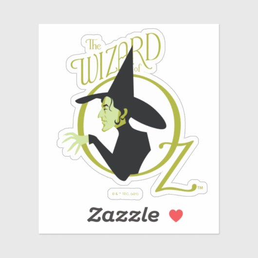 Sticker Wicked Witch™ L'Assistant Du Logo Oz™ (Feuille)