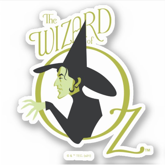 Sticker Wicked Witch™ L'Assistant Du Logo Oz™ (Devant)