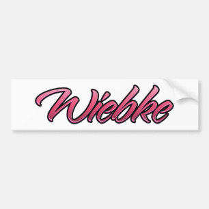 Sticker Wiebke rose pâle