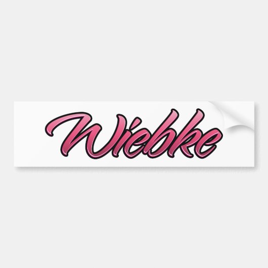 Sticker Wiebke rose pâle (Devant)