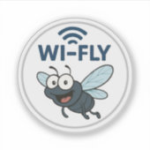 Sticker Wifi amusant (Devant)