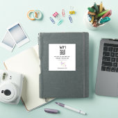 Sticker WiFi de l'hôtel avec code QR (Couverture iPad)