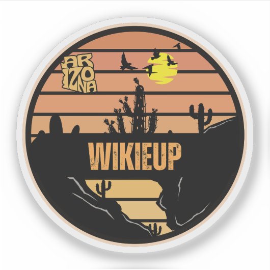 Sticker Wikieup, Arizona (Devant)
