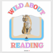 STICKER WILD À PROPOS DE LA LECTURE (Feuille)