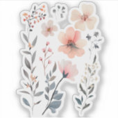 Sticker Wild Flower-Floral-Cute (Devant)