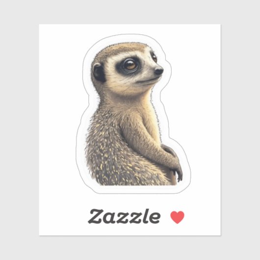 Sticker Wild Meerkat (Feuille)