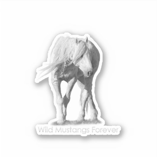 Sticker Wild Mustangs (Devant)