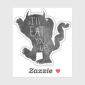 Sticker Wild Thing | Je vais te manger (Feuille)