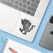 Sticker Wild Thing | Je vais te manger (Ordinateur portable avec iPhone)