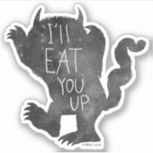 Sticker Wild Thing | Je vais vous manger (Devant)