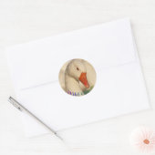 Sticker Wild White Oose Bird Wildlife (Enveloppe)