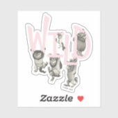 Sticker WILD | Wild Things et Max - Rose (Feuille)