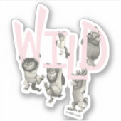 Sticker WILD | Wild Things et Max - Rose (Devant)