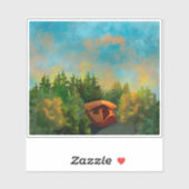 Sticker Wilderness Tent Camping (Feuille)