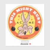 Sticker WILE E. COYOTE™ Acme - Cela Pourrait Nuire (Feuille)