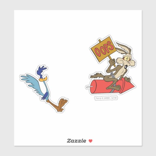 Sticker WILE E. COYOTE™ et ROAD RUNNER™ (Feuille)