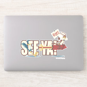 Sticker WILE E. COYOTE™ Rocketing Past ROAD RUNNER™