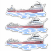 Sticker Wilfred Sykes, cargo des Grands Lacs (Devant)