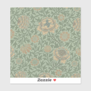 Sticker William Morris motif floral Grafton vert sauge
