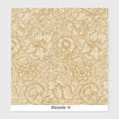 Sticker William Morris Papier peint floral Poppy (Feuille)