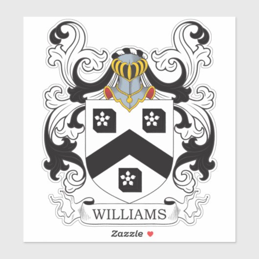 Sticker Williams Family Crest (Feuille)