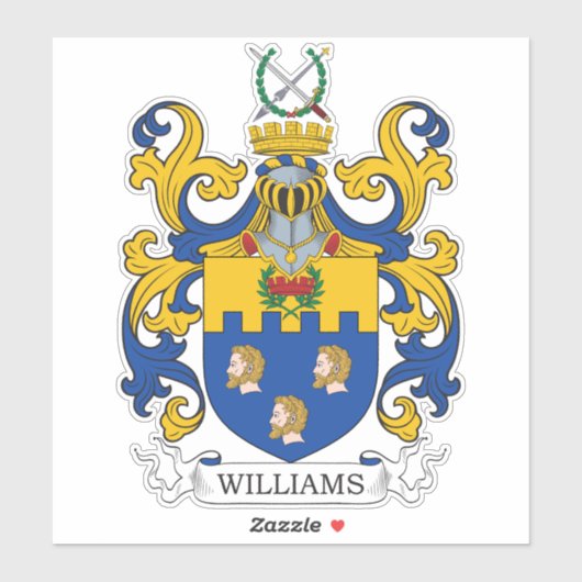 Sticker Williams Family Crest (Feuille)