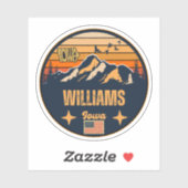 Sticker Williams, Iowa (Feuille)