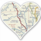 Sticker Willits California (Devant)