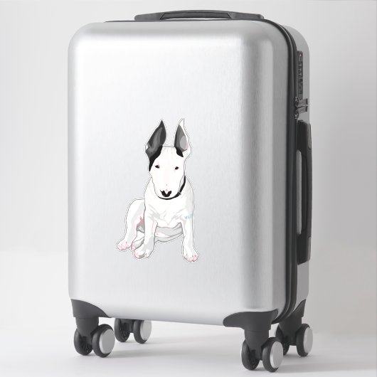 Sticker "WILLY" Bull Terrier (Sur valise)
