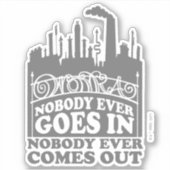 Sticker Willy Wonka Factory - Personne N'Entre Jamais (Devant)