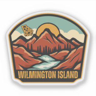 Sticker Wilmington Island, Géorgie