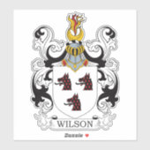 Sticker Wilson Family Crest (Feuille)